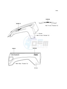 KRF 750 D [TERYX 750 4X4] (D8F) D8F drawing DECALS