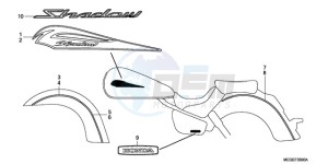 VT750C9 E / MKH MME drawing EMBLEM/STRIPE (EXCEPT 2U)