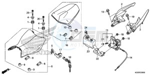 CBR300RF CBR300R Europe Direct - (ED) drawing SEAT