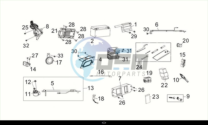 ELECTRIAL PARTS / MAXSYM TL 508 (TL50W2-EU) (M2)