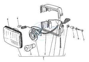 W8 125 drawing HEADLIGHT