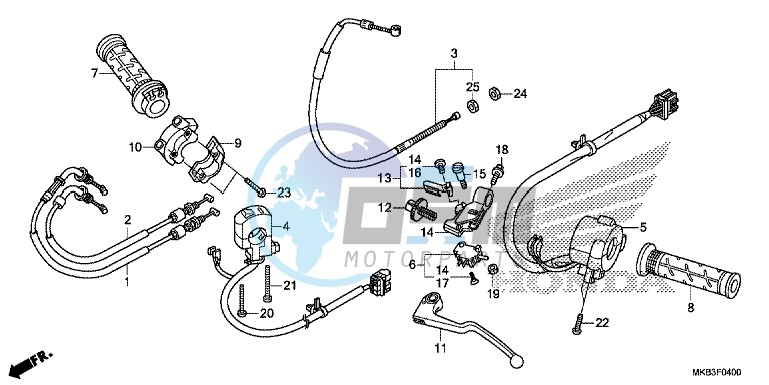 HANDLE LEVER/ SWITCH/ CABLE