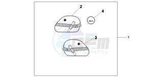 VT750CA9 Europe Direct - (ED / MK) drawing LEATHER SADDLE BAG SET