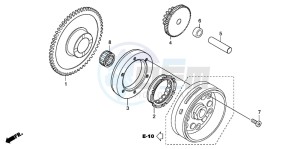 CBF150SH drawing STARTING CLUTCH