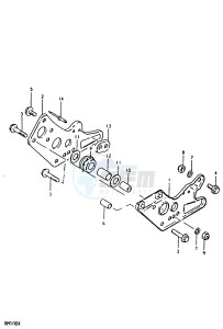 RM100 (N-T-X) drawing CHAIN GUIDE (RM100T)