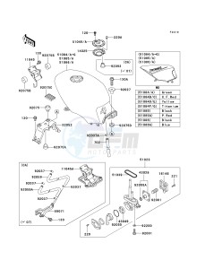 EX 500 D [NINJA 500R] (D6F-D9F) D7F drawing FUEL TANK