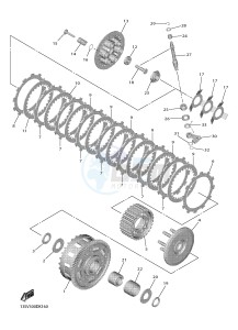 YZF-R6 YZF600 R6 (BN6A) drawing CLUTCH