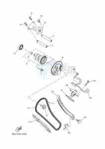 MT-125 MTN125-A (B6G1) drawing CAMSHAFT & CHAIN