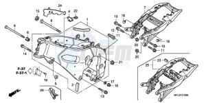 CBR1000RA9 UK - (E / ABS MKH MME) drawing FRAME BODY