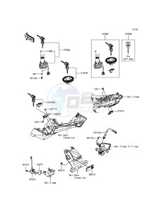 NINJA_250SL_ABS BX250BFF XX (EU ME A(FRICA) drawing Ignition Switch