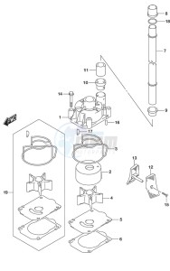 DF 225 drawing Water Pump