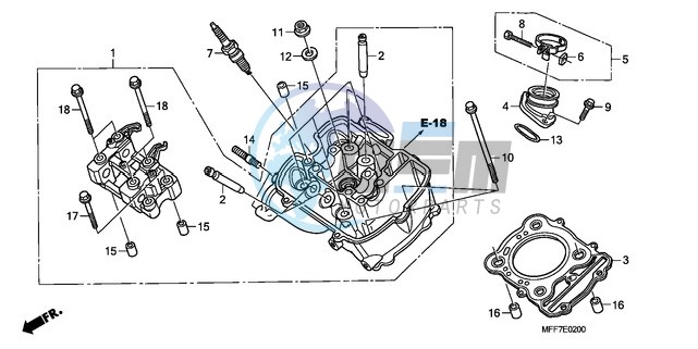 FRONT CYLINDER HEAD