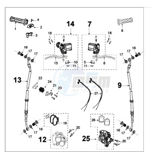 TWEET 50 PMX drawing BRAKE SYSTEM