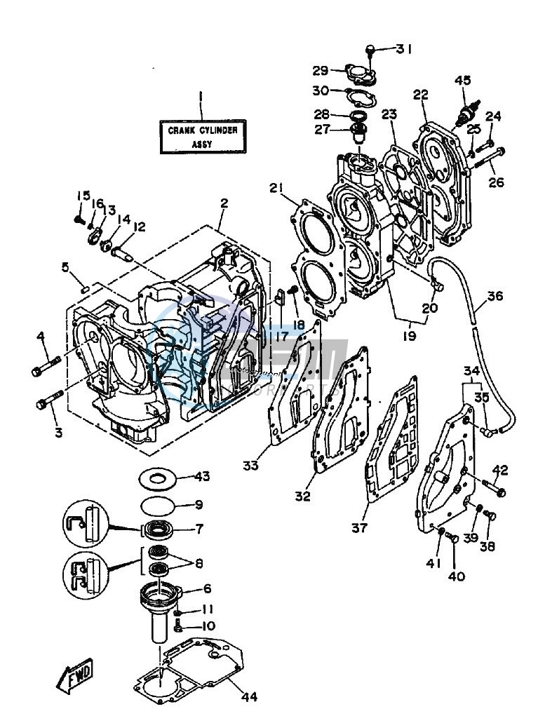 CYLINDER--CRANKCASE