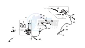 HD 2 125 drawing BRAKE CALIPER FOR / BRAKE LEVER CPL