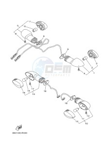 MTM850 MTM-850 XSR900 (B90W) drawing FLASHER LIGHT