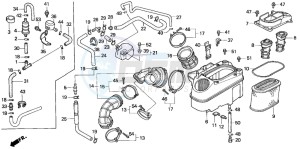 VT1100D2 drawing AIR CLEANER (2)