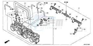 CBR600FC drawing THROTTLE BODY