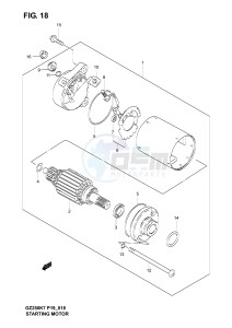 GZ250 (P19) drawing STARTING MOTOR