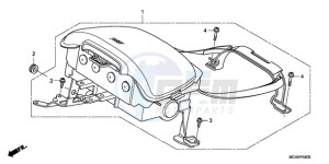 GL18009 UK - (E / AB MKH NAV) drawing AIRBAG MODULE