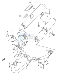 TL1000R (E2) drawing MUFFLER