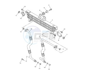 YBR 250 drawing OIL COOLER