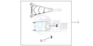 CBR1000RA9 France - (F / ABS CMF MME) drawing TANK BAG