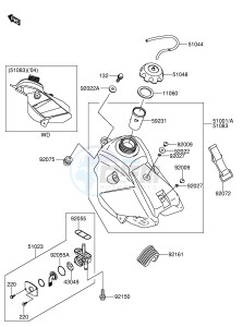 RM65 (E28) drawing FUEL TANK