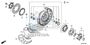 VT750CSD Shadow - VT750CS-D 2ED - (2ED) drawing REAR WHEEL (VT750CS/C2S)