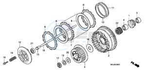 CBF1000FAB drawing CLUTCH