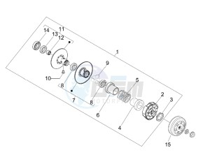 LX 50 4T-4V USA drawing Driven pulley