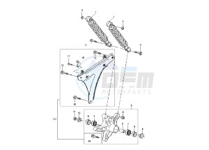 YP E MAJESTY 125 drawing REAR SHOCK ABSORBER