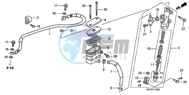 RR. BRAKE MASTER CYLINDER