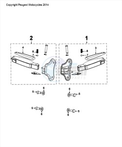 DJANGO 50 4T ALLURE drawing FOOTREST