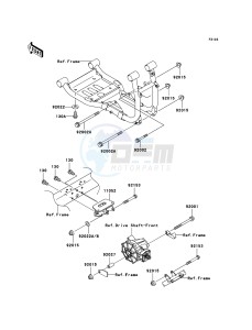 MULE 3010 DIESEL 4x4 KAF950B7F EU drawing Engine Mount