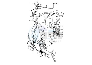 XVZ ROYAL STAR 1300 drawing RADIATOR-HOSE MY97