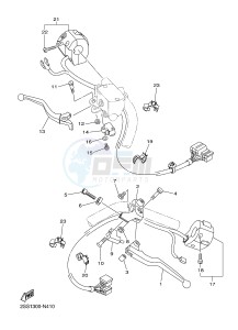 XVS1300CU XVS1300 CUSTOM XVS1300 CUSTOM (2SS6) drawing HANDLE SWITCH & LEVER