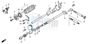 TRX350TM RANCHER S drawing GEARSHIFT DRUM