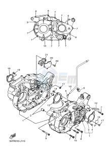 SR400 (2RDB) drawing CRANKCASE