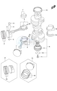 DF 350A drawing Crankshaft