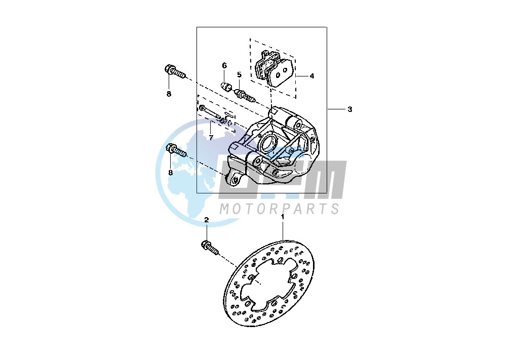 REAR BRAKE CALIPER