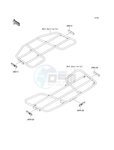 KVF 750 B (BRUTE FORCE 750 4X4I) (B6F-B7FA) B7F drawing REFLECTORS