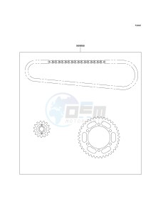 EX 500 D [NINJA 500R] (D6F-D9F) D7F drawing CHAIN KIT