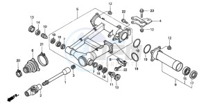 TRX350FM RANCHER 4X4 drawing SWINGARM