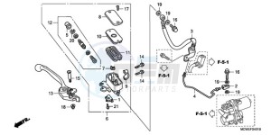 VFR800A9 ED / ABS MME TWO drawing FR. BRAKE MASTER CYLINDER (VFR800A)