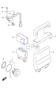 DF 115A drawing PTT Switch/Engine Control Unit