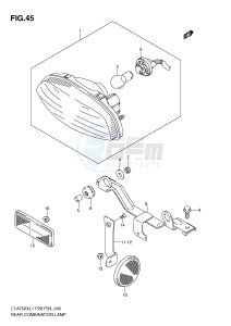 LT-A750X (P28-P33) drawing REAR COMBINATION LAMP (LT-A750XZL1 P28)