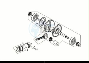 JET 14 125 LC ABS (E5) (XC12WZ-EU) (M1) drawing CRANK SHAFT