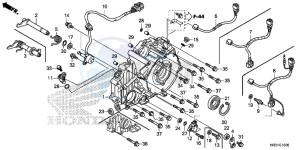 TRX420FM1H TRX420 ED drawing REAR CRANKCASE COVER