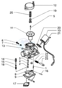 ET4 50 drawing Carburetor components